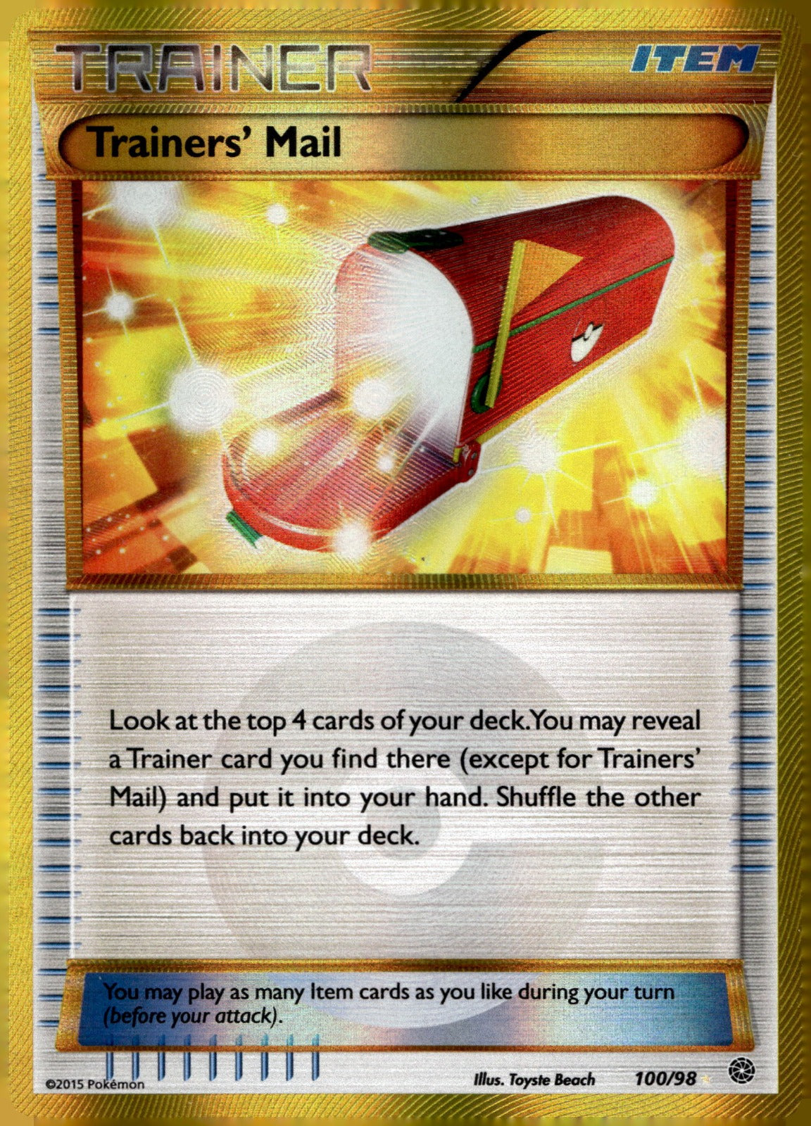 Trainers' Mail (Secret) AOR 100/98 NM