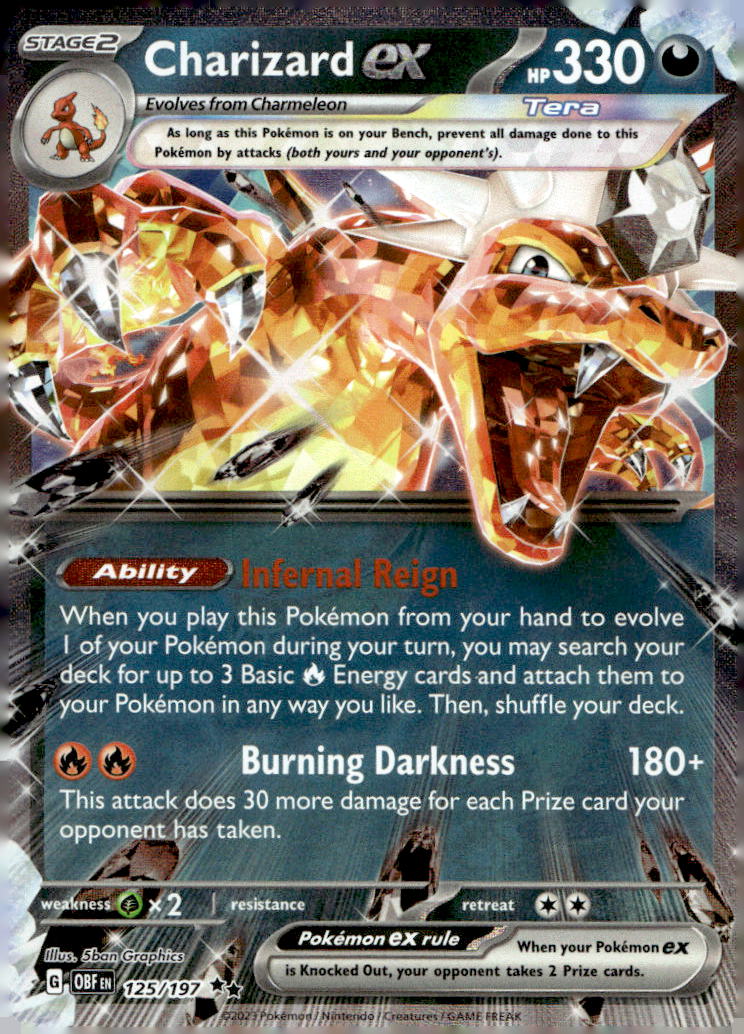 Charizard ex OBF 125/197 LP