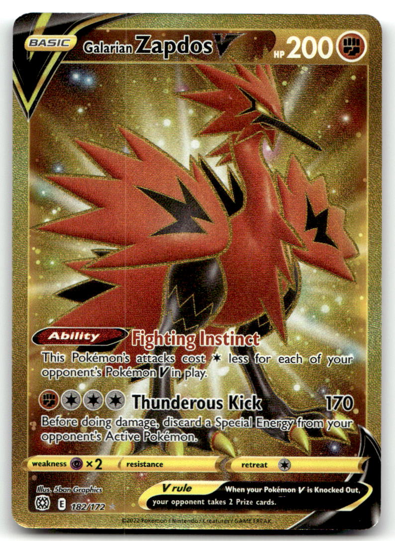Galarian Zapdos V SWSH06 080/198 NM