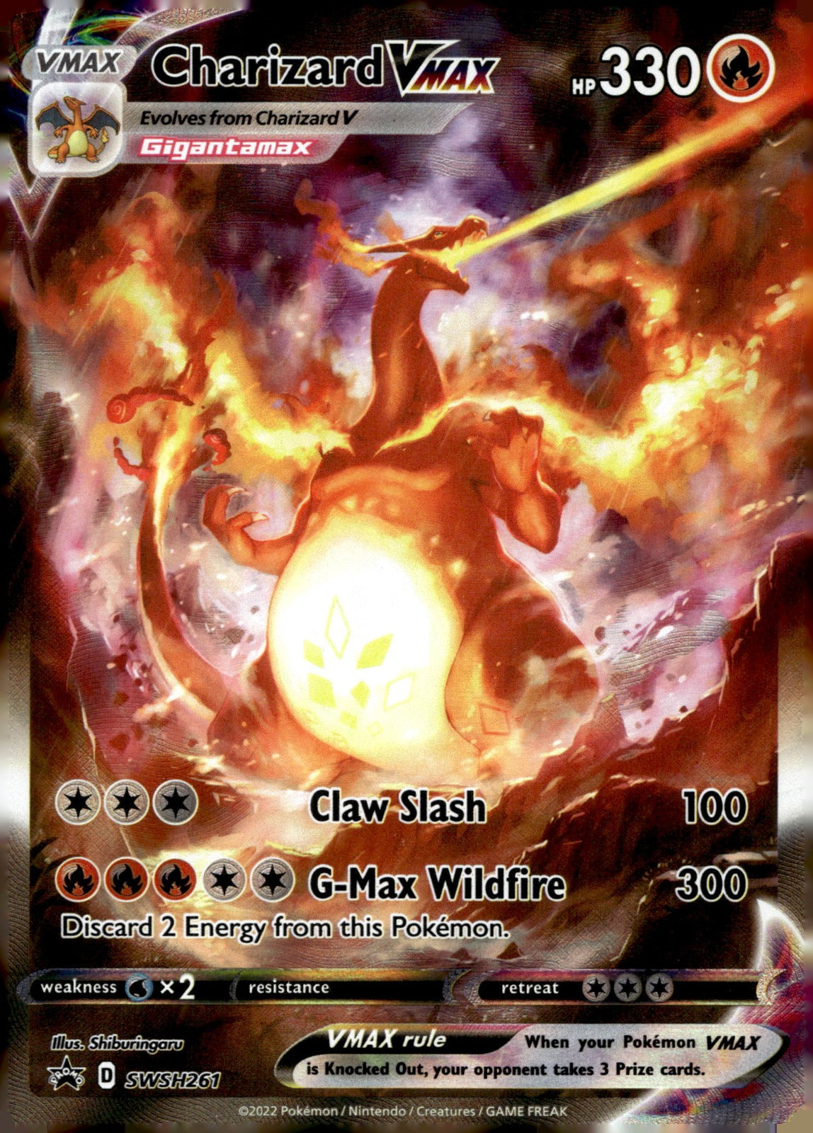 Charizard VMAX SWSD SWSH261 NM