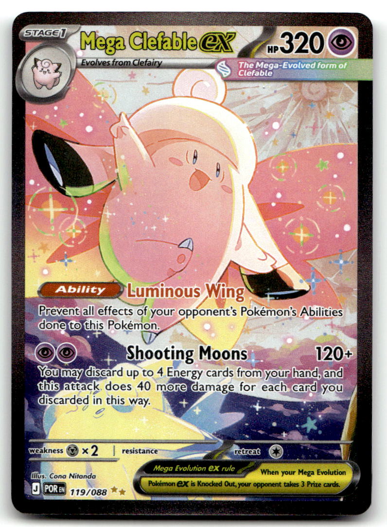 Mega Clefable ex POR 119/088 NM