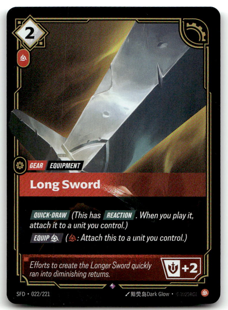 Long Sword SFD 022/221 Rare NM
