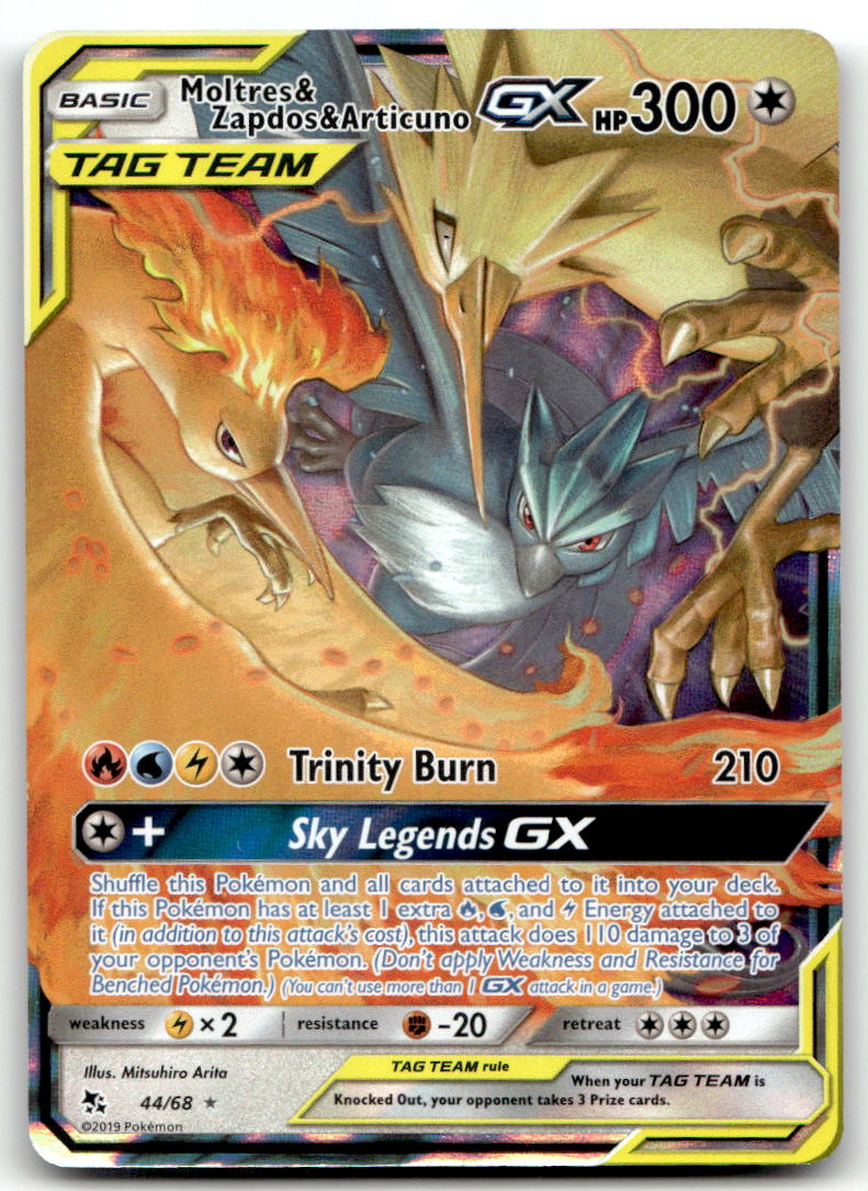 Moltres & Zapdos & Articuno GX HIF 44/68 NM