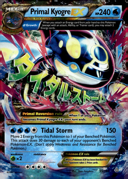 Primal Kyogre EX (Alpha) PRC 55/160 LP