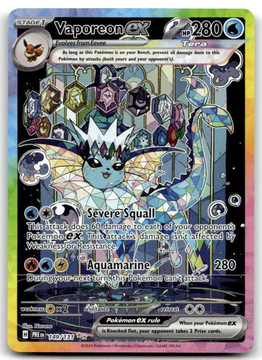 Vaporeon ex PRE 149/131 NM