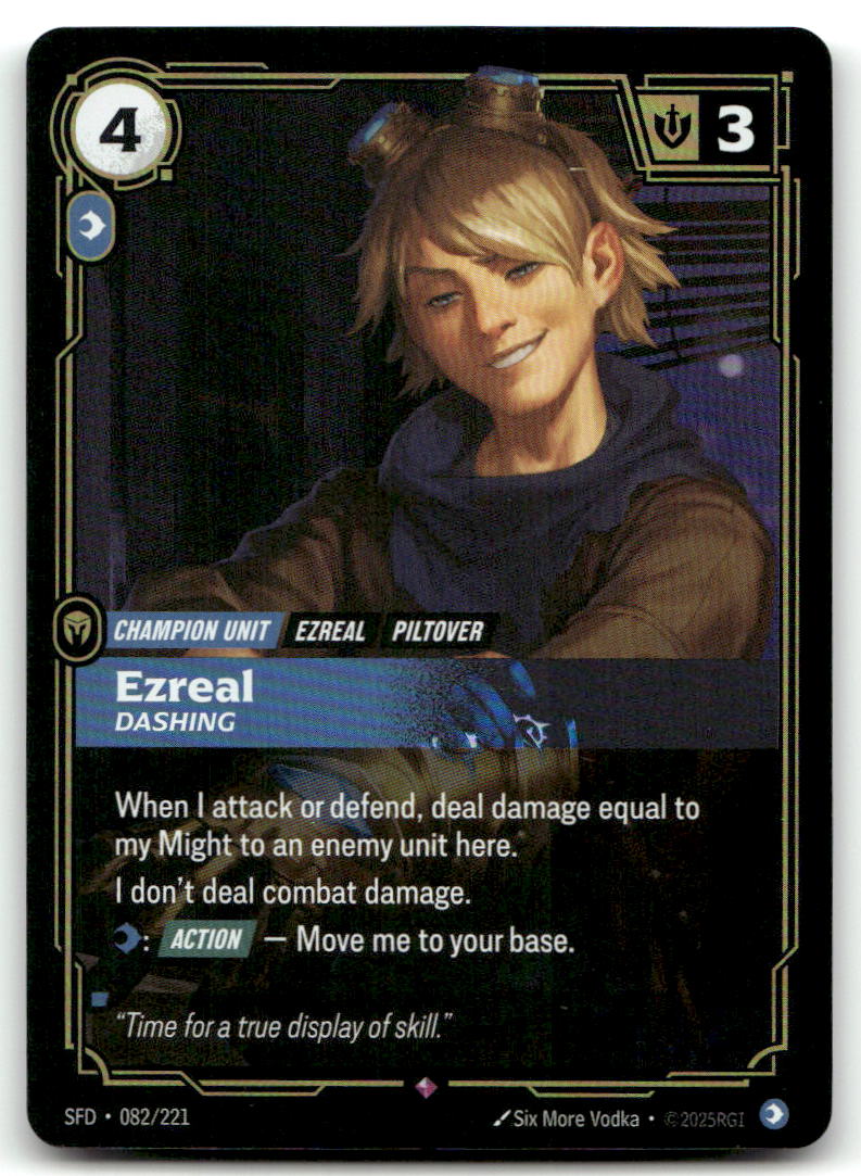 Ezreal - Dashing SFD 082/221 Rare NM