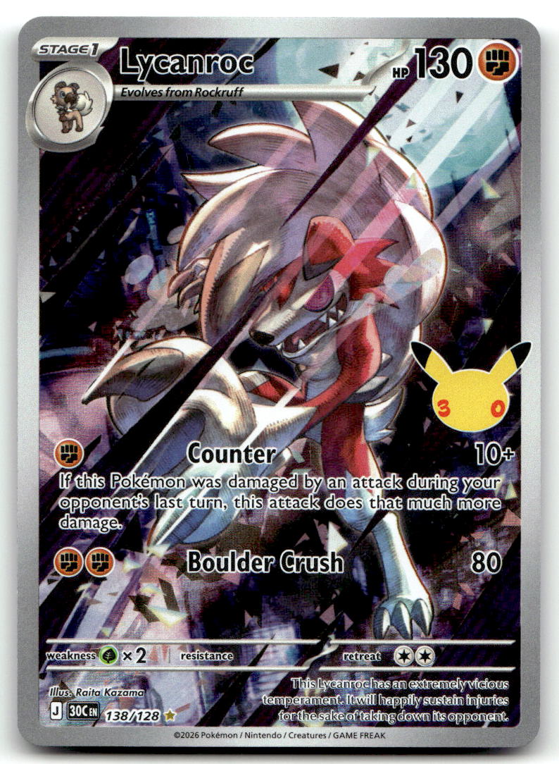 Lycanroc 30C 138/128 NM