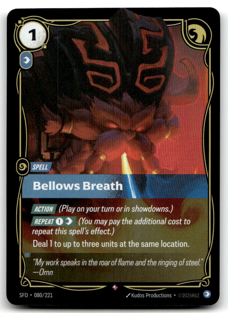 Bellows Breath SFD 080/221 Rare NM