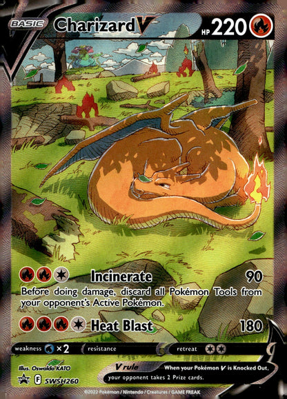 Charizard V SWSD SWSH260 NM