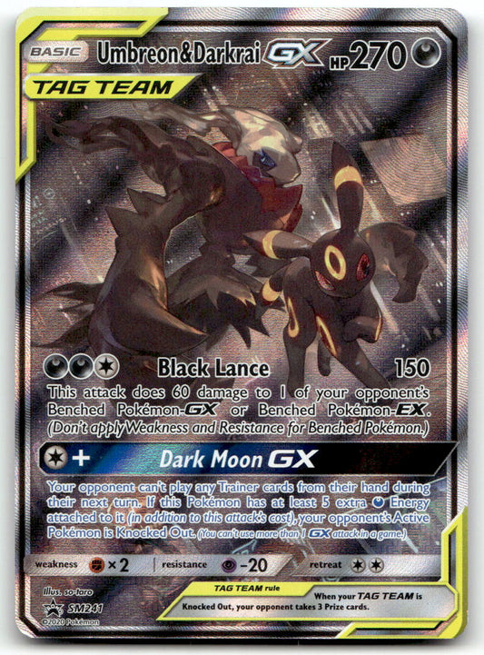 Umbreon & Darkrai GX SMP SM241 NM