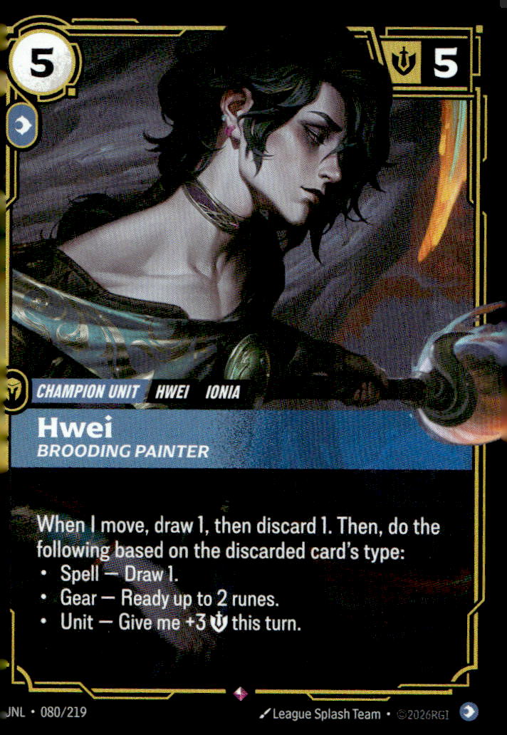 Hwei, Brooding Painter UNL 080/219 Rare NM