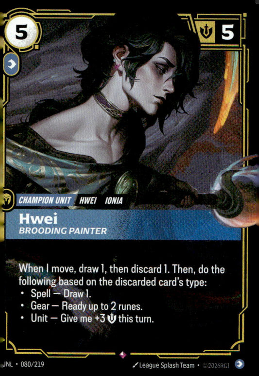 Hwei, Brooding Painter UNL 080/219 Rare NM