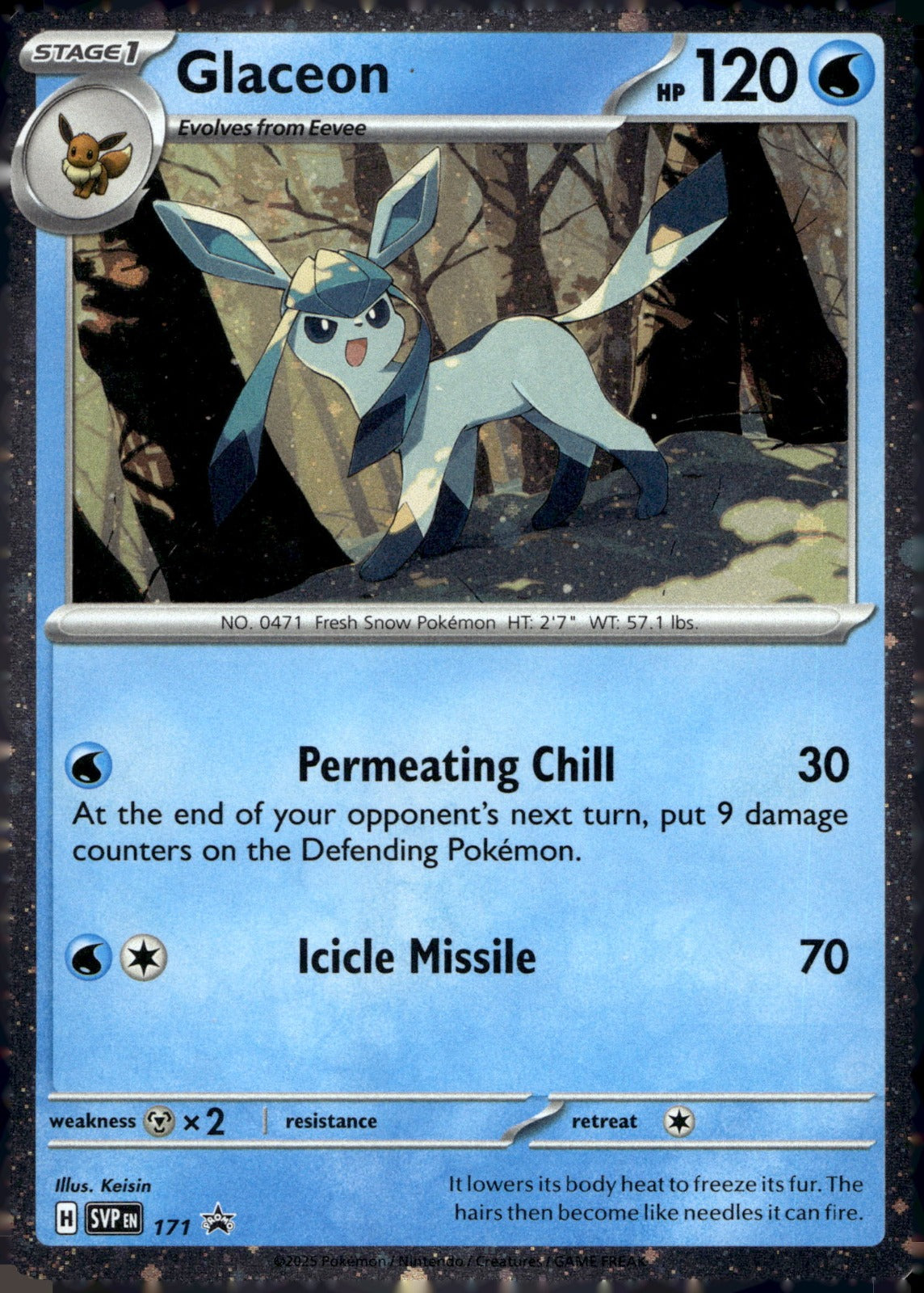 Glaceon (Cosmos Holo) SVP 171 NM
