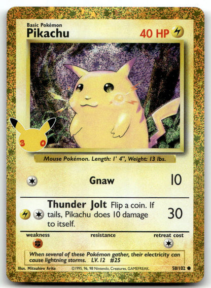 Pikachu 30C 58/102 NM