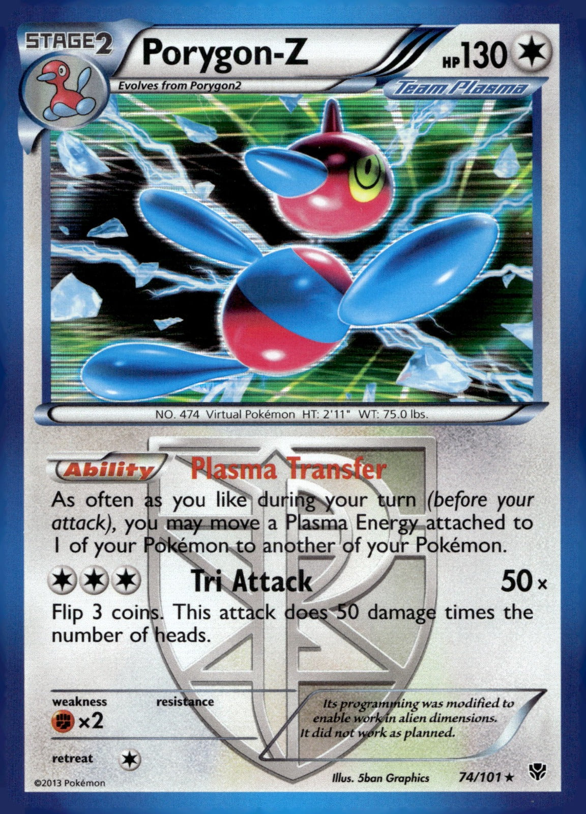 Porygon-Z (Team Plasma) PLB 74/101 LP