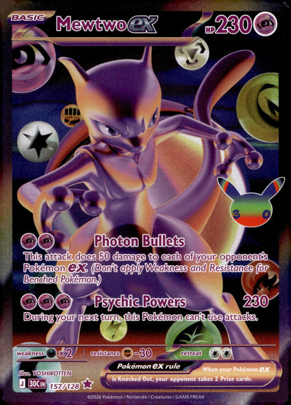 Mewtwo ex 30C 157/128 NM