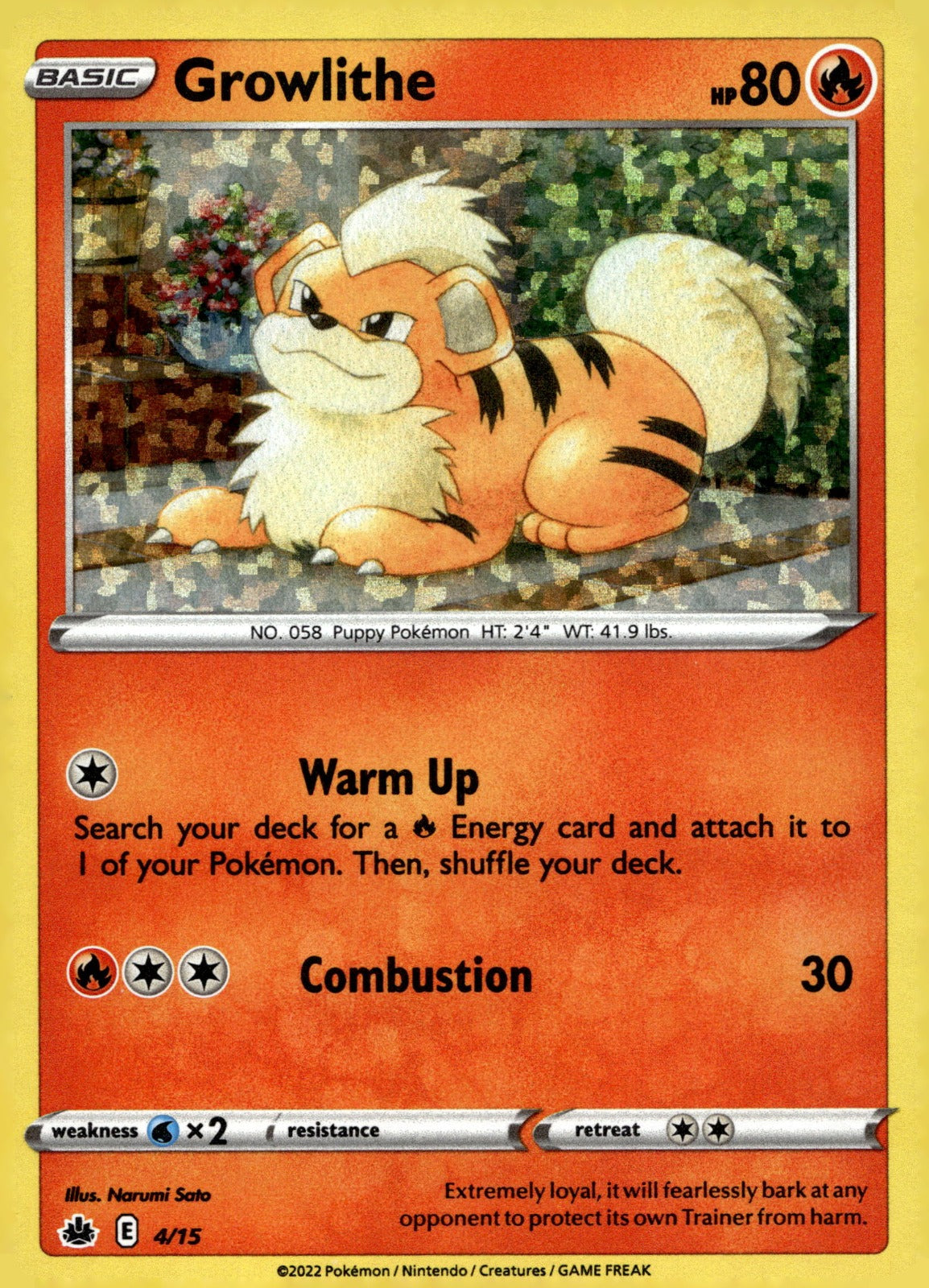 Growlithe M22 004/015 NM
