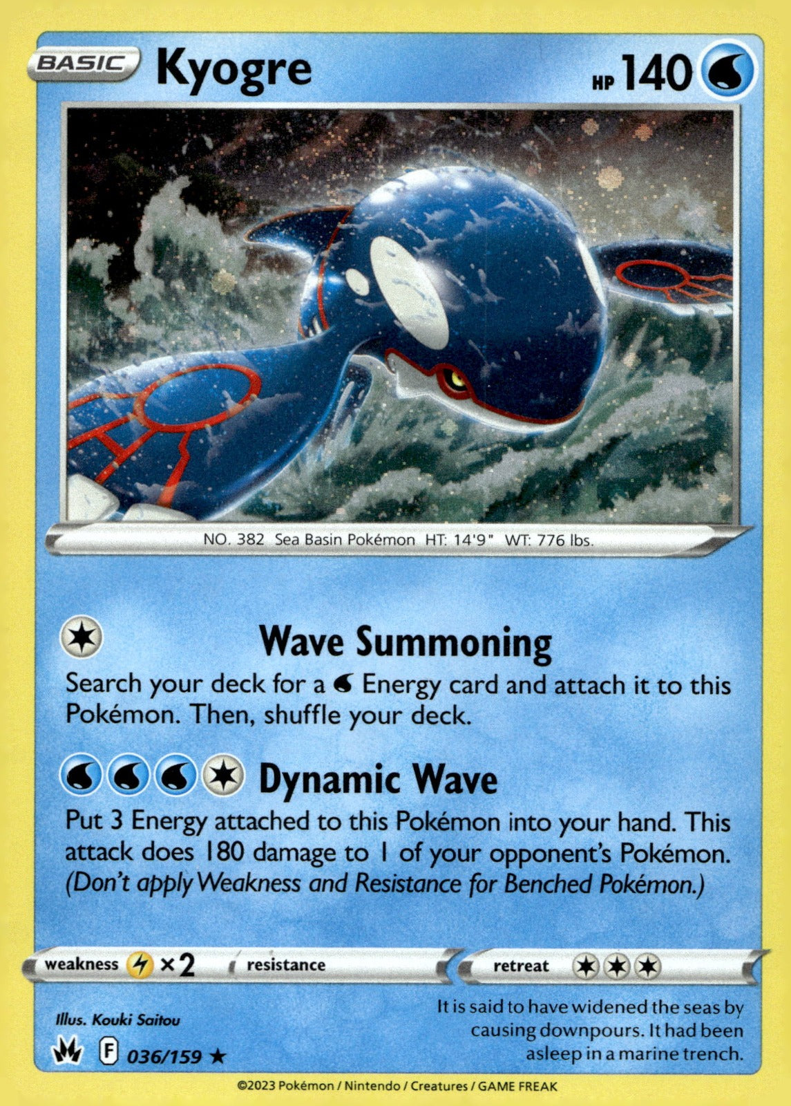 Kyogre CRZ 036/159 NM
