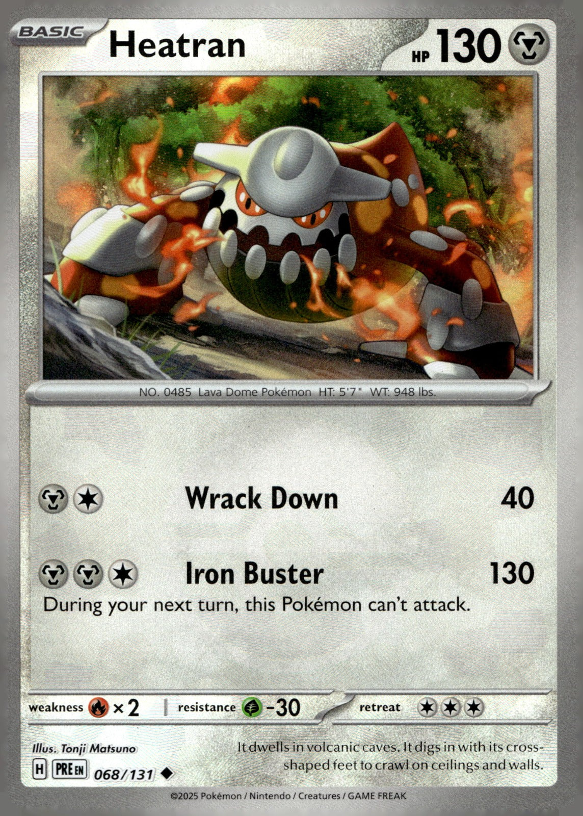 Heatran (Poke Ball Pattern) PRE 068/131 LP