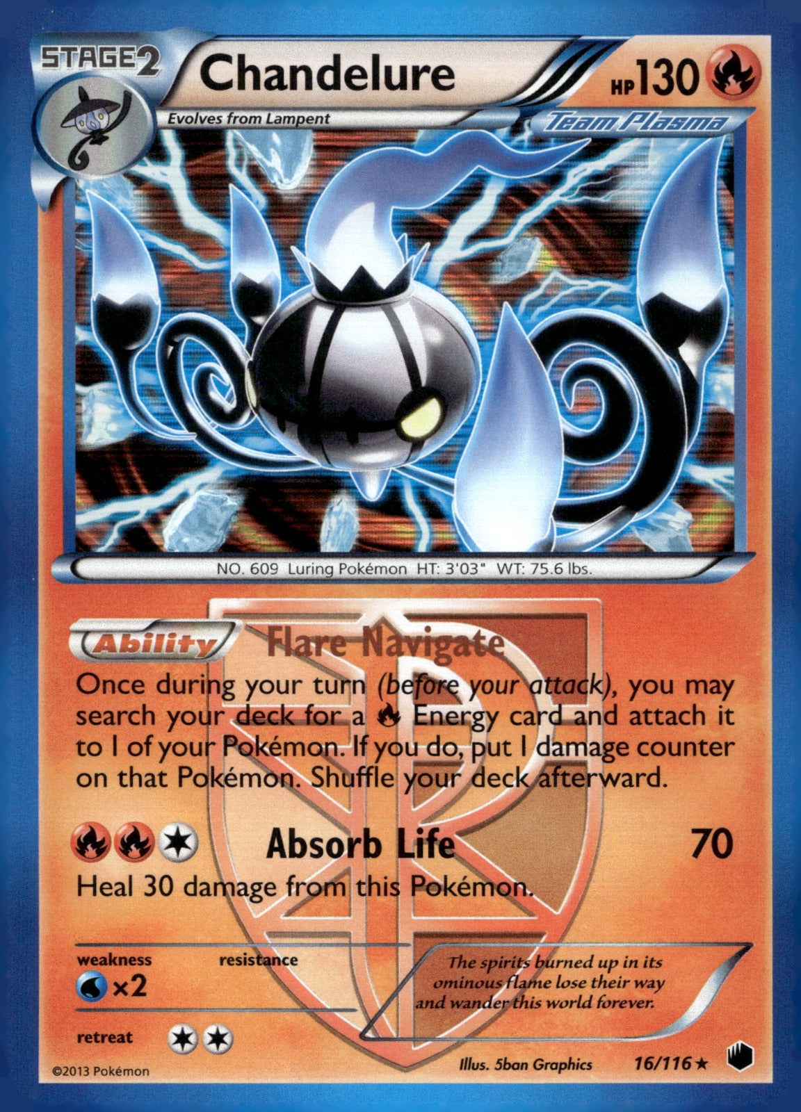 Chandelure (Team Plasma) PLF 16/116 LP