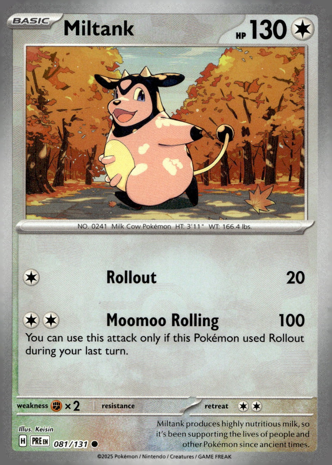 Miltank (Poke Ball Pattern) PRE 081/131 NM