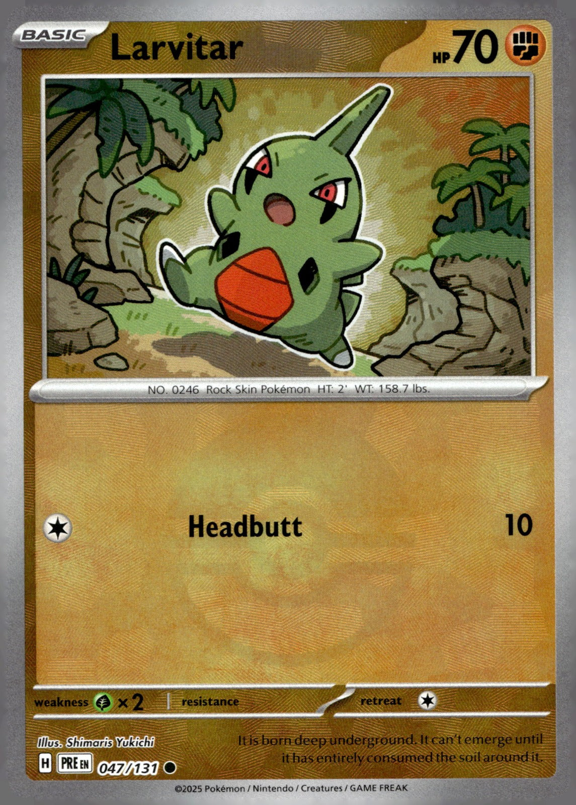 Larvitar (Poke Ball Pattern) PRE 047/131 NM