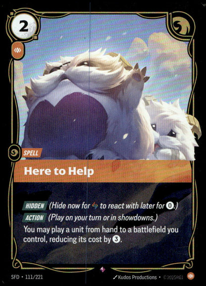 Here to Help SFD 111/221 Rare NM