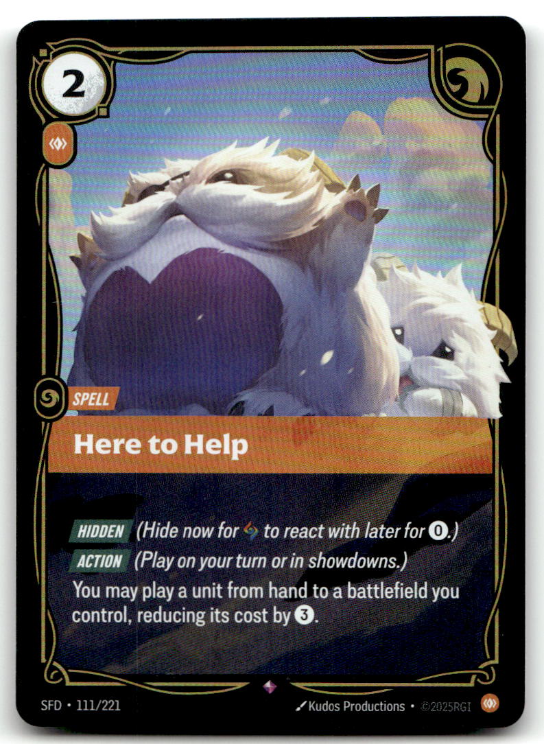 Here to Help SFD 111/221 Rare NM
