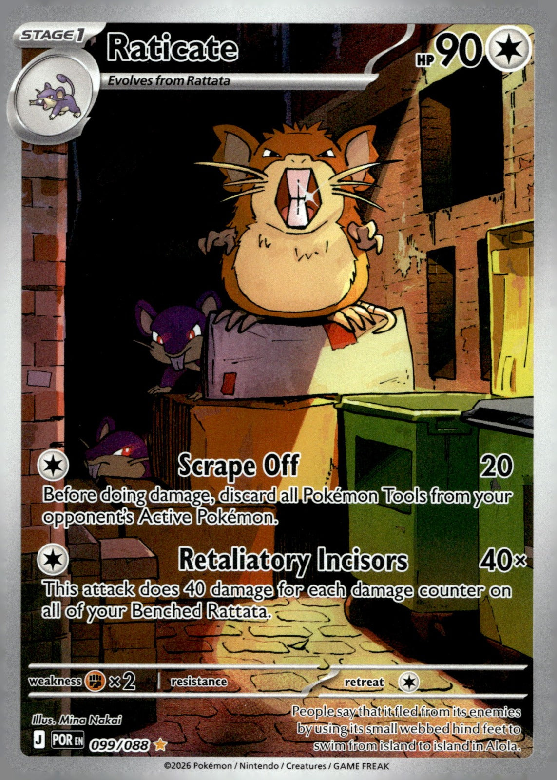 Raticate POR 099/088 NM