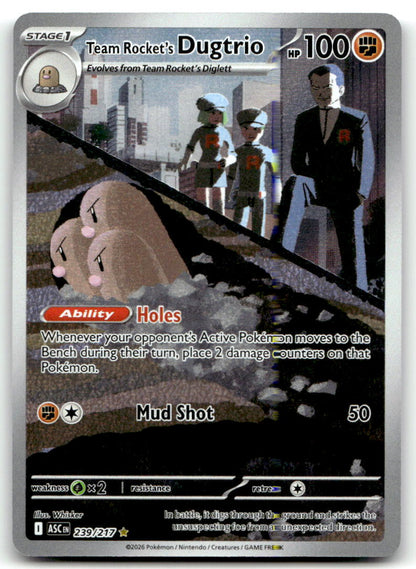 Team Rocket's Dugtrio ASC 239/217 NM
