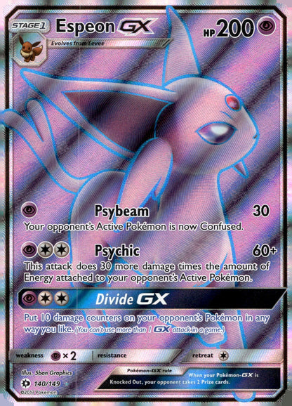 Espeon GX (Full Art) SM01 140/149 NM