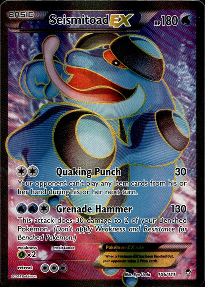 Seismitoad EX (106 Full Art) FFI 106/111 LP