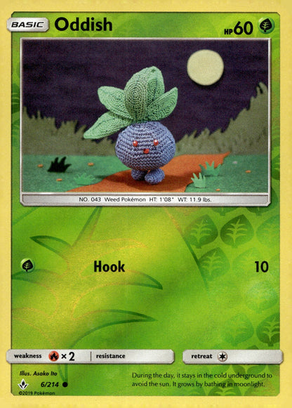 Oddish (6) SM10 6/214 NM