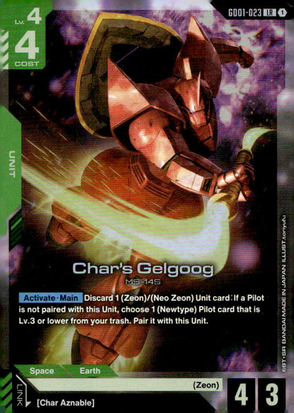 Char's Gelgoog Holo Legend Rare Newtype Rising GD01-023 NM