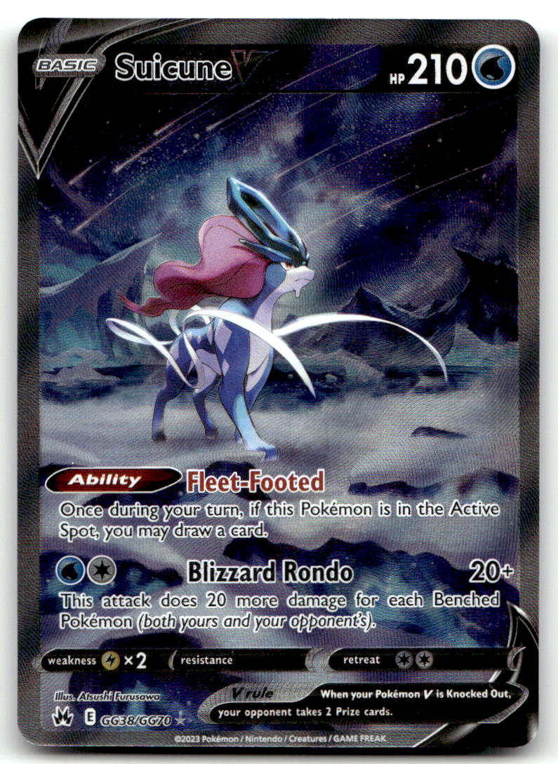 Suicune V CRZ:GG GG38/GG70 NM