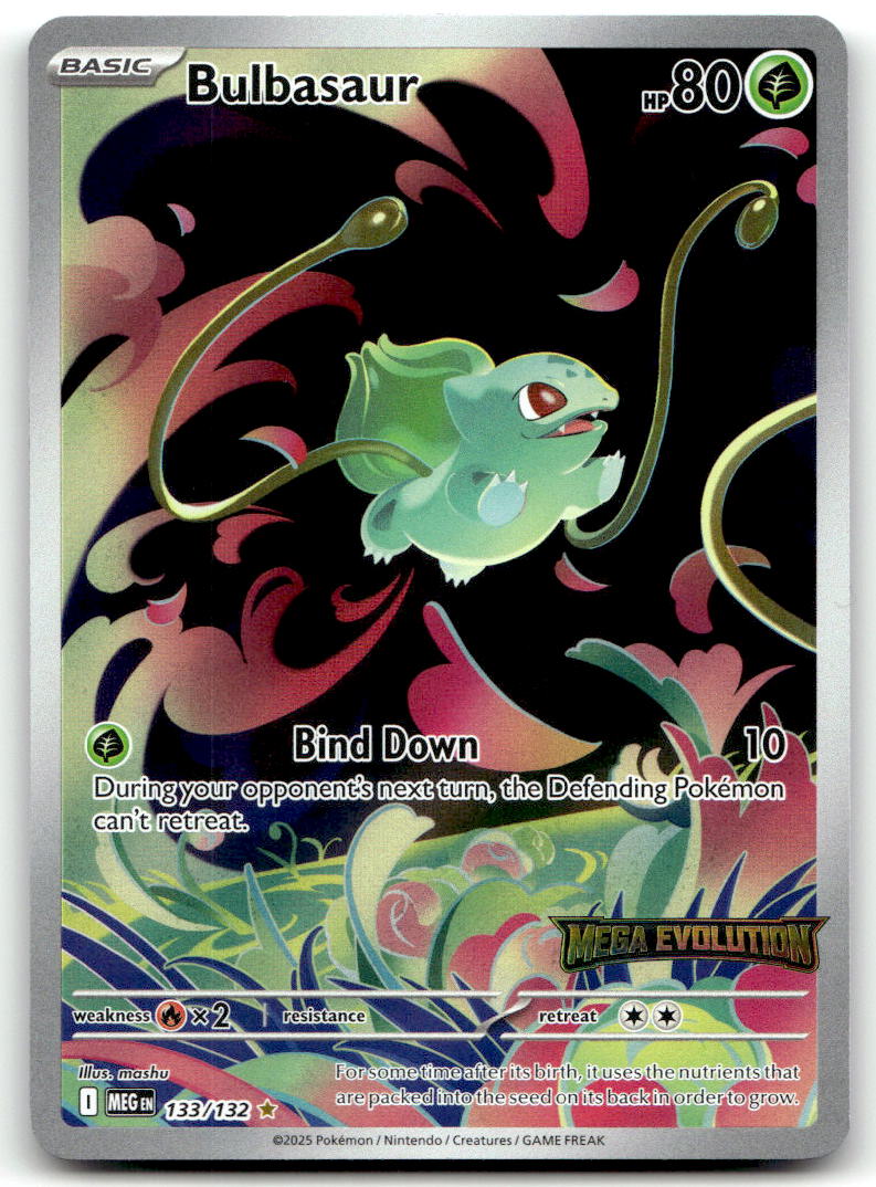 Bulbasaur - (Mega Evolution Stamped) MCAP 133/132 NM
