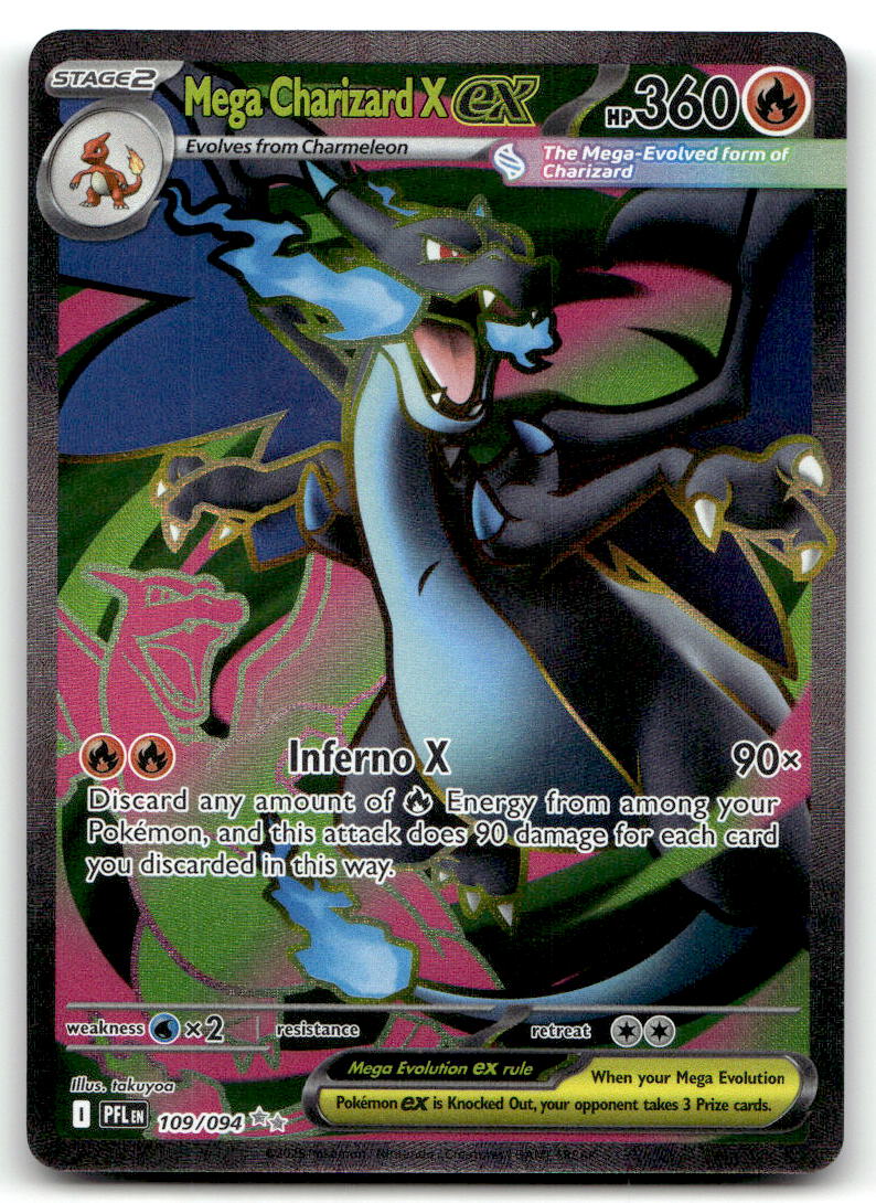 Mega Charizard X ex - PFL 109/094 NM