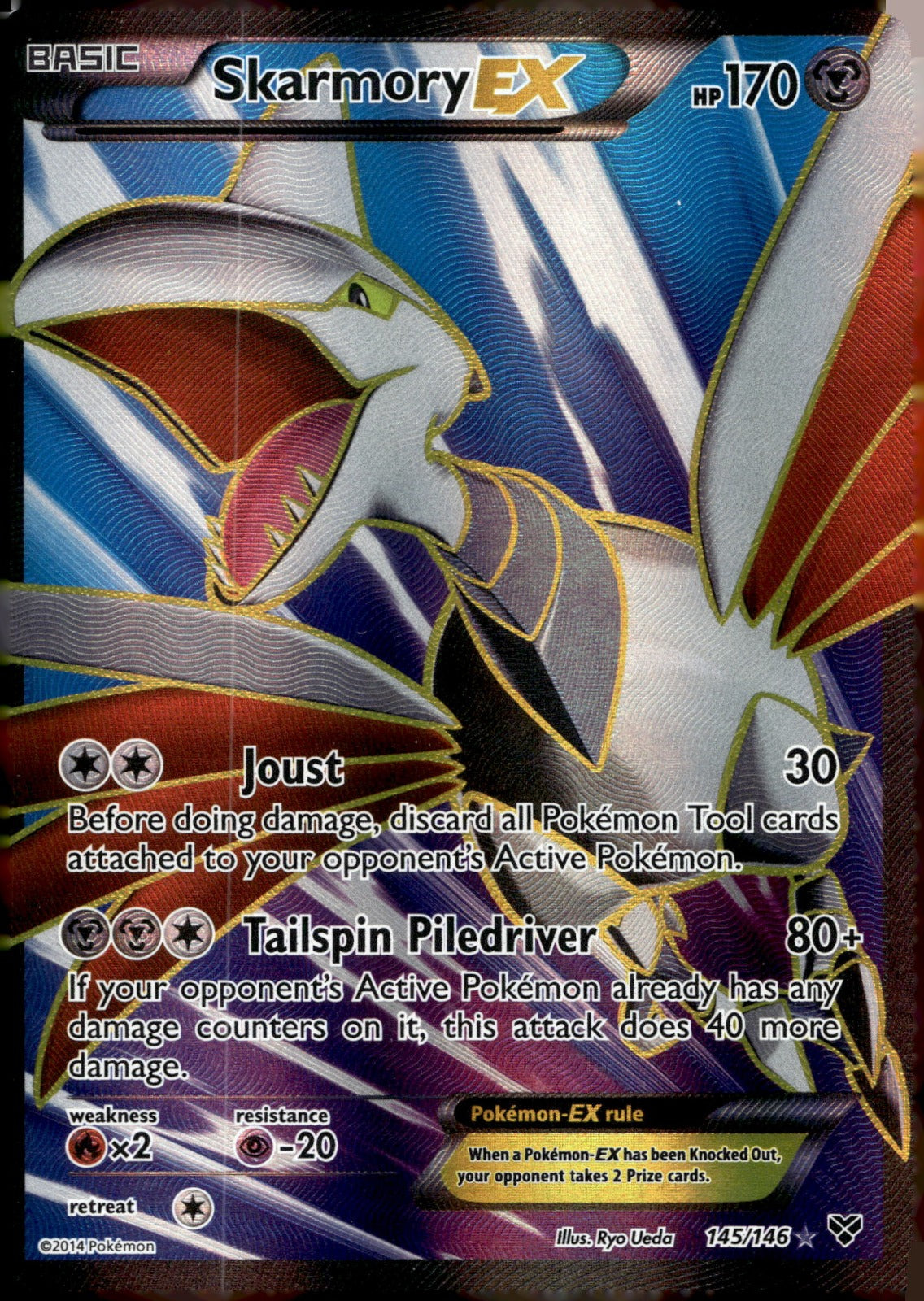 Skarmory EX (145 Full Art) XY 145/146 NM
