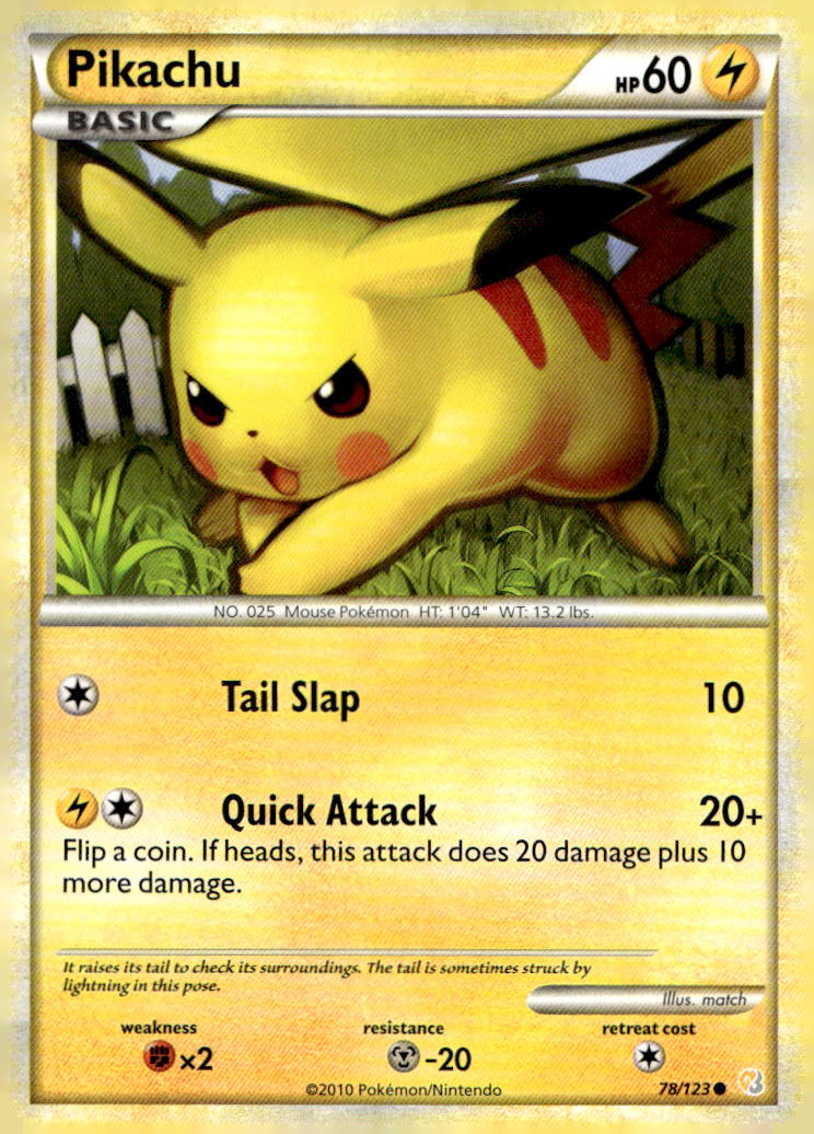 Pikachu HS 78/123 NM