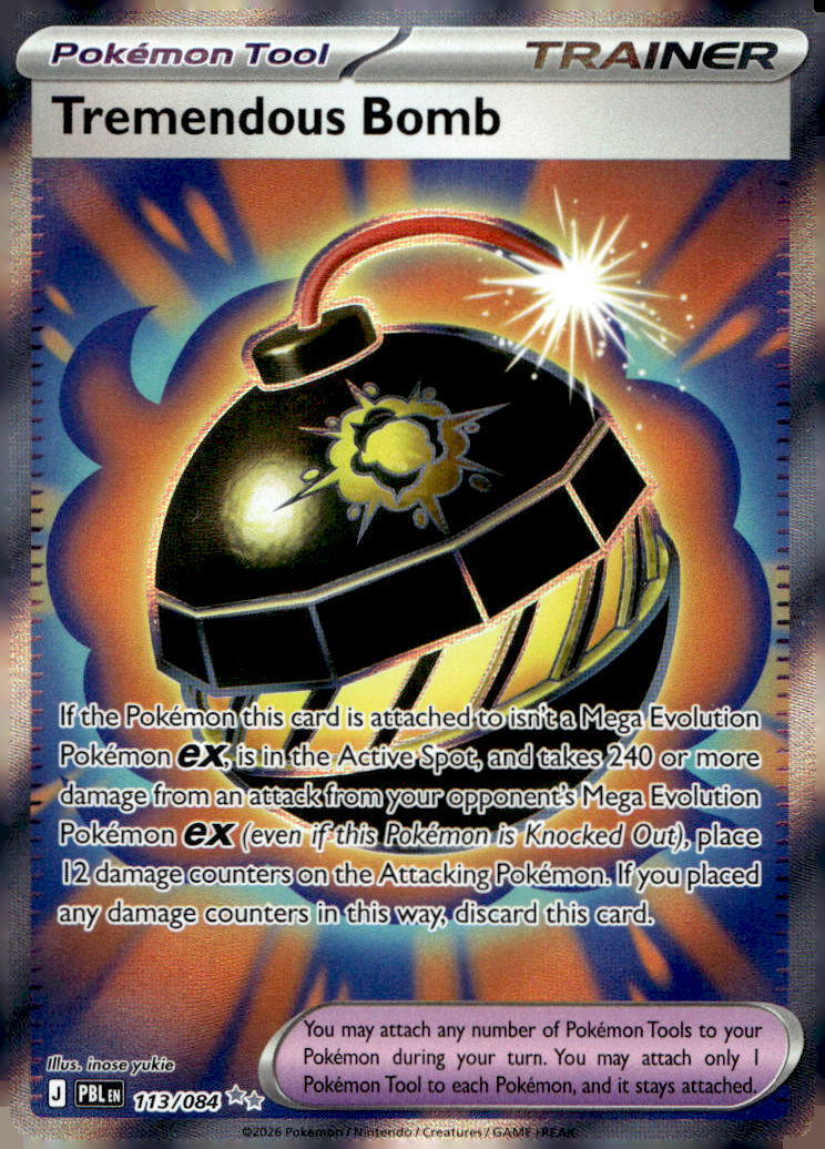 Tremendous Bomb PBL 113/084 NM