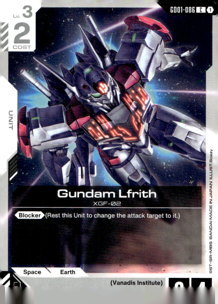Gundam Lfrith Common Newtype Rising GD01-086 NM