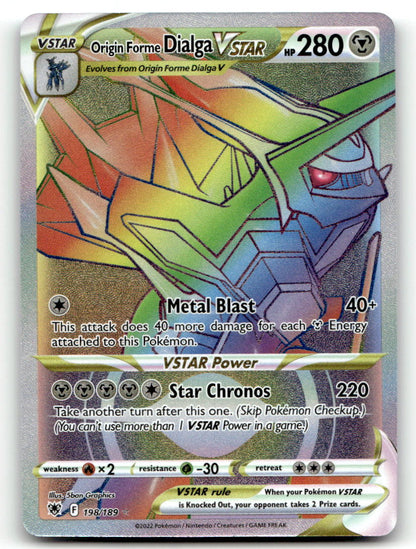 Origin Forme Dialga VSTAR (Secret) SWSH10 198/189 NM
