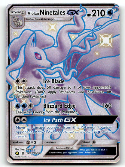 Alolan Ninetales GX HIF:SV SV53/SV94 NM