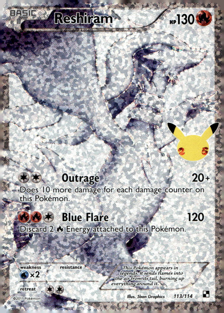 Reshiram CCC 113/114 NM
